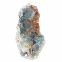 Fluorita verde natural: Muestra en roca para colección