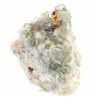 Piedra de fluorita sobre matriz: Ejemplar verde para coleccionistas