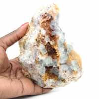 Roca de fluorita verde: Gran cristal sobre su matriz.