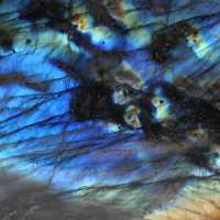 Autentica labradorite lucidata, ornamento minerale