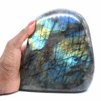Polished Labradorite Mineral Ornament for Indoor Use
