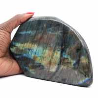 Grande Labradorite Polie pour Décoration et Science