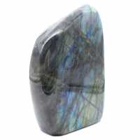 Ornamento in labradorite lucidata, pietra naturale da collezione