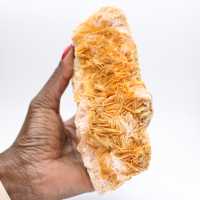 Cristalização natural da barita laranja marroquina