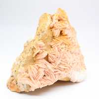 Cristais de barita laranja do Marrocos para colecionadores.