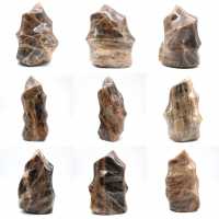 Microcline-Steinflamme aus Madagaskar