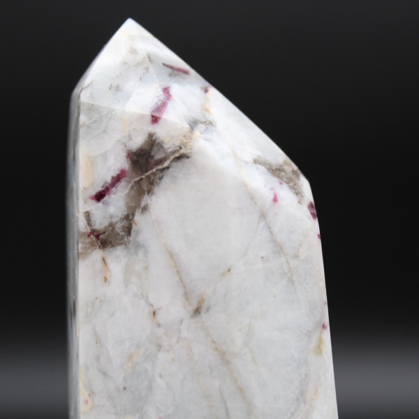 Prisme en pierre de lépidolite