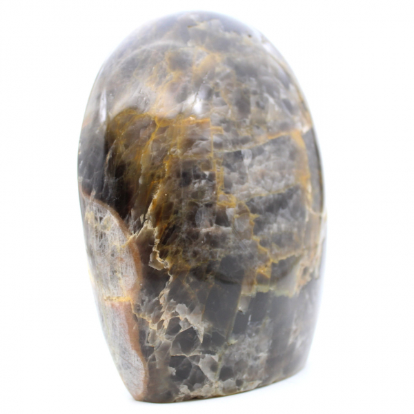 Piedra ornamental de microlina de piedra lunar negra de Madagascar