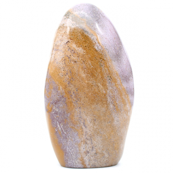 Forme libre en pierre de Jaspe polychrome