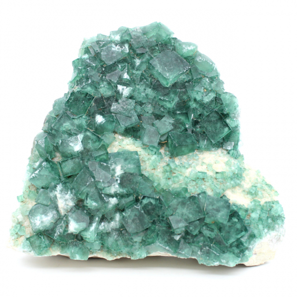 Cubes de fluorite verte cristallisée de près de 4 kilo