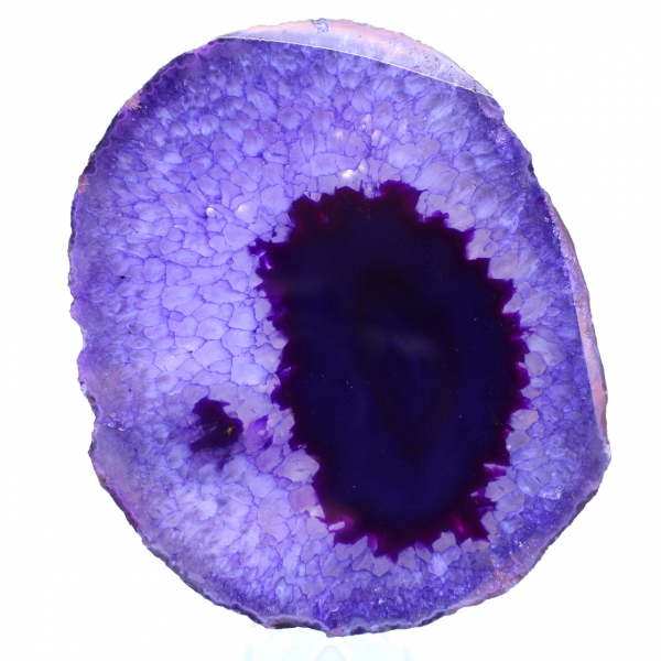 Decoro in agata viola minerale