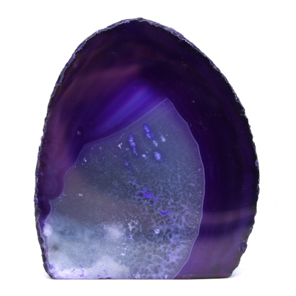 Pietra decorativa in agata viola