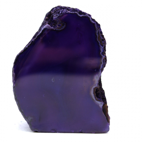 Agate violette de décoration naturelle