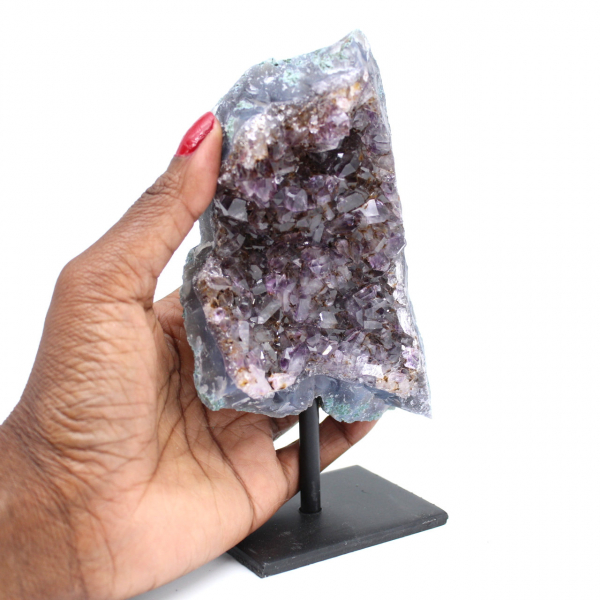 Natural amethyst crystals