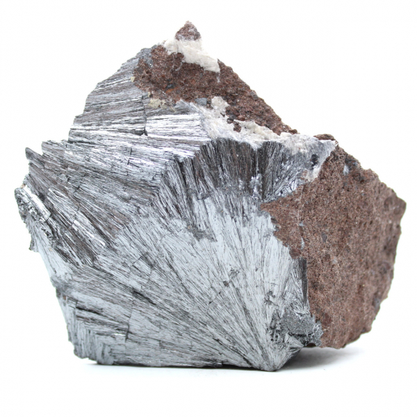 Pyrolusite cristallisée brut