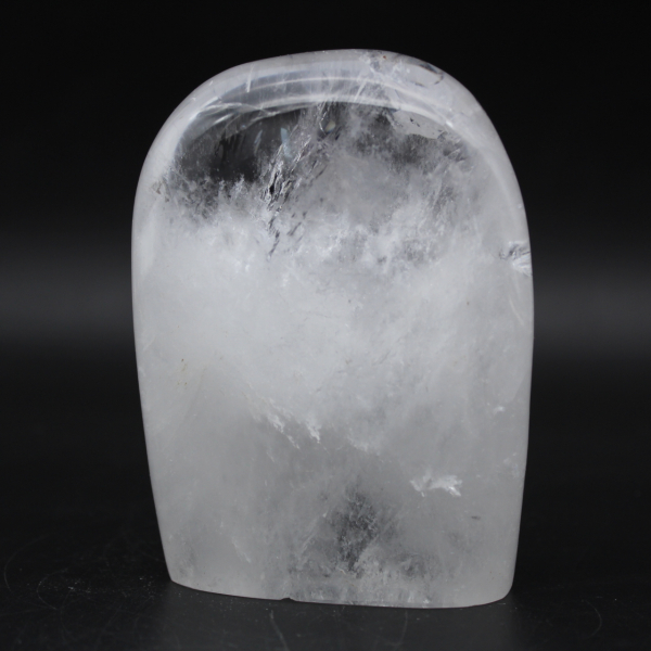 Free form polished rock crystal