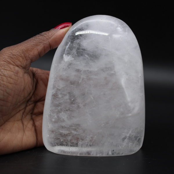 Rock crystal paperweight