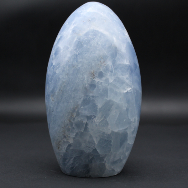 polished blue calcite