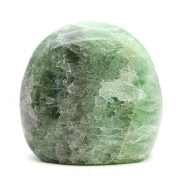 Green fluorite polished freeform