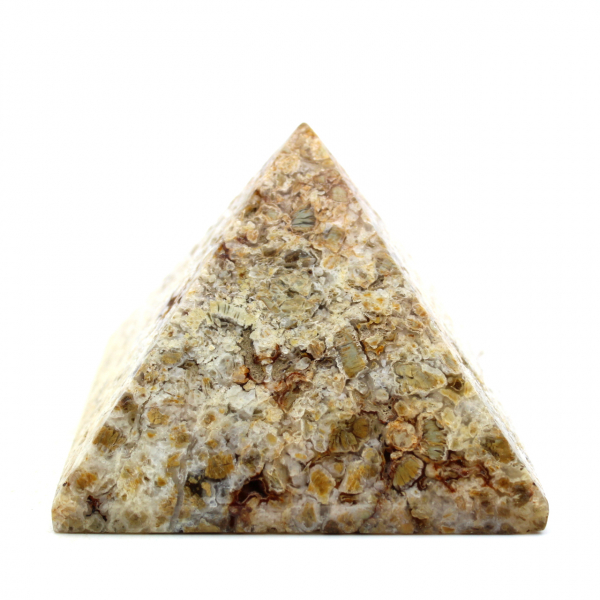 Pyramide en jaspe a grains