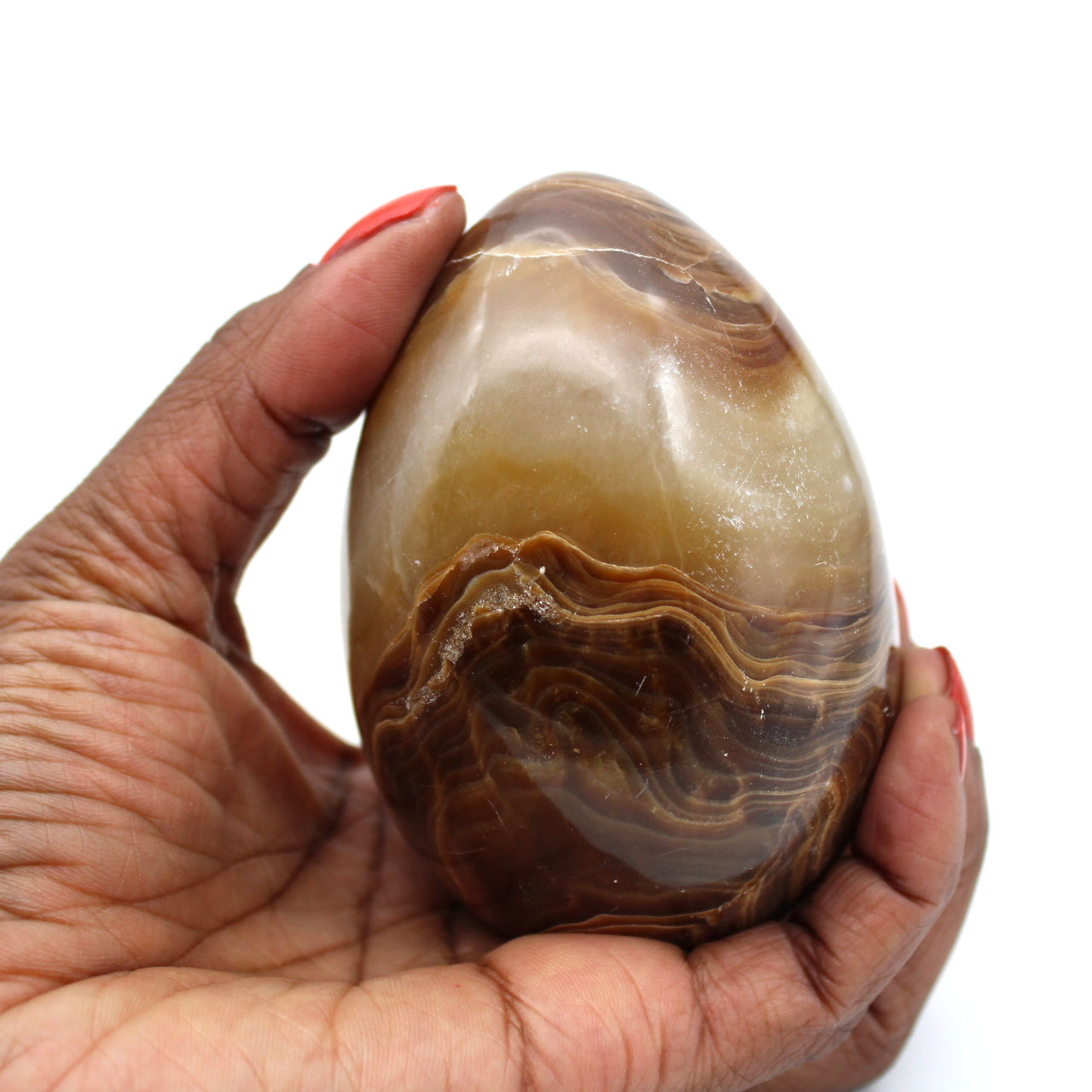 Oeuf minéral en agate