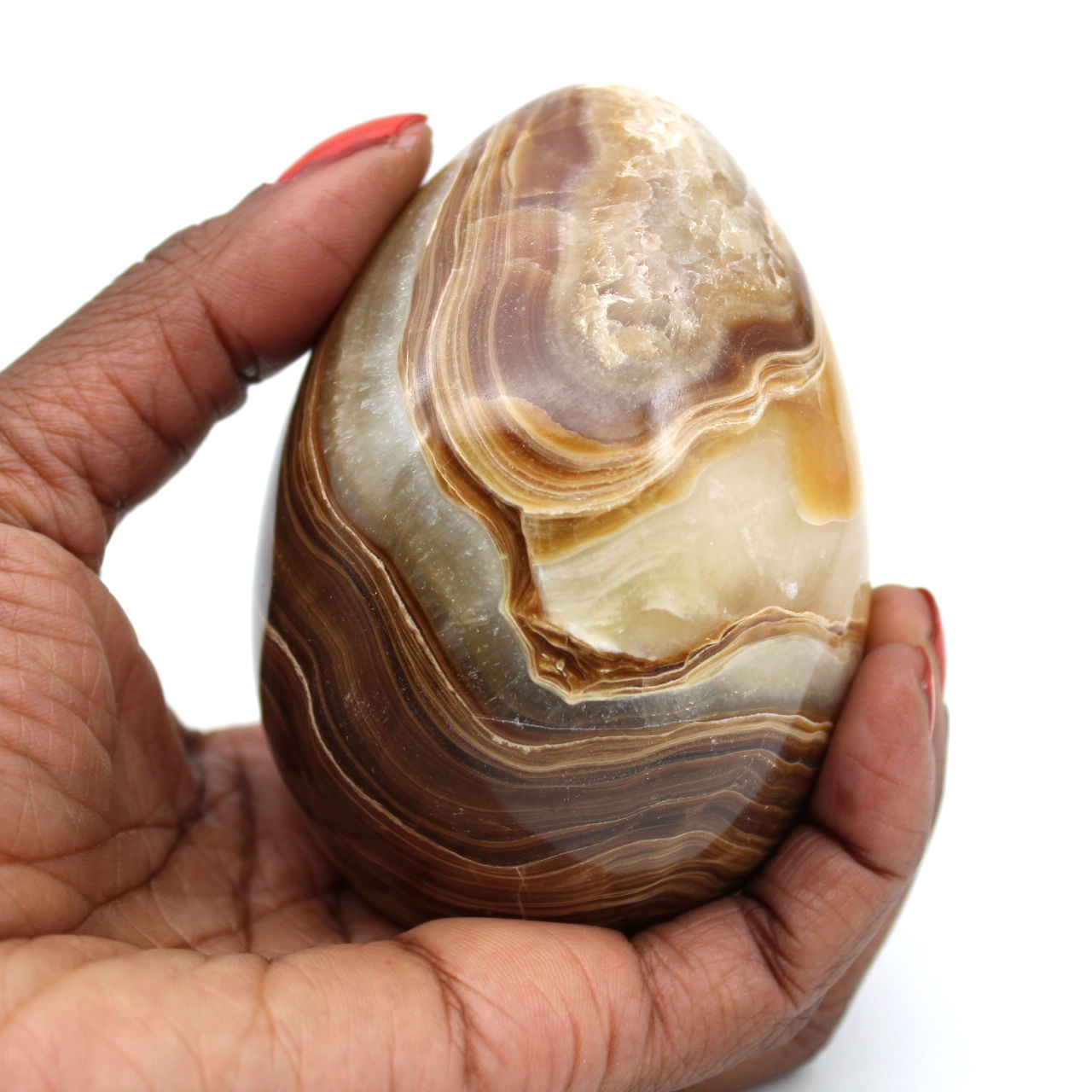 Agate mineral egg