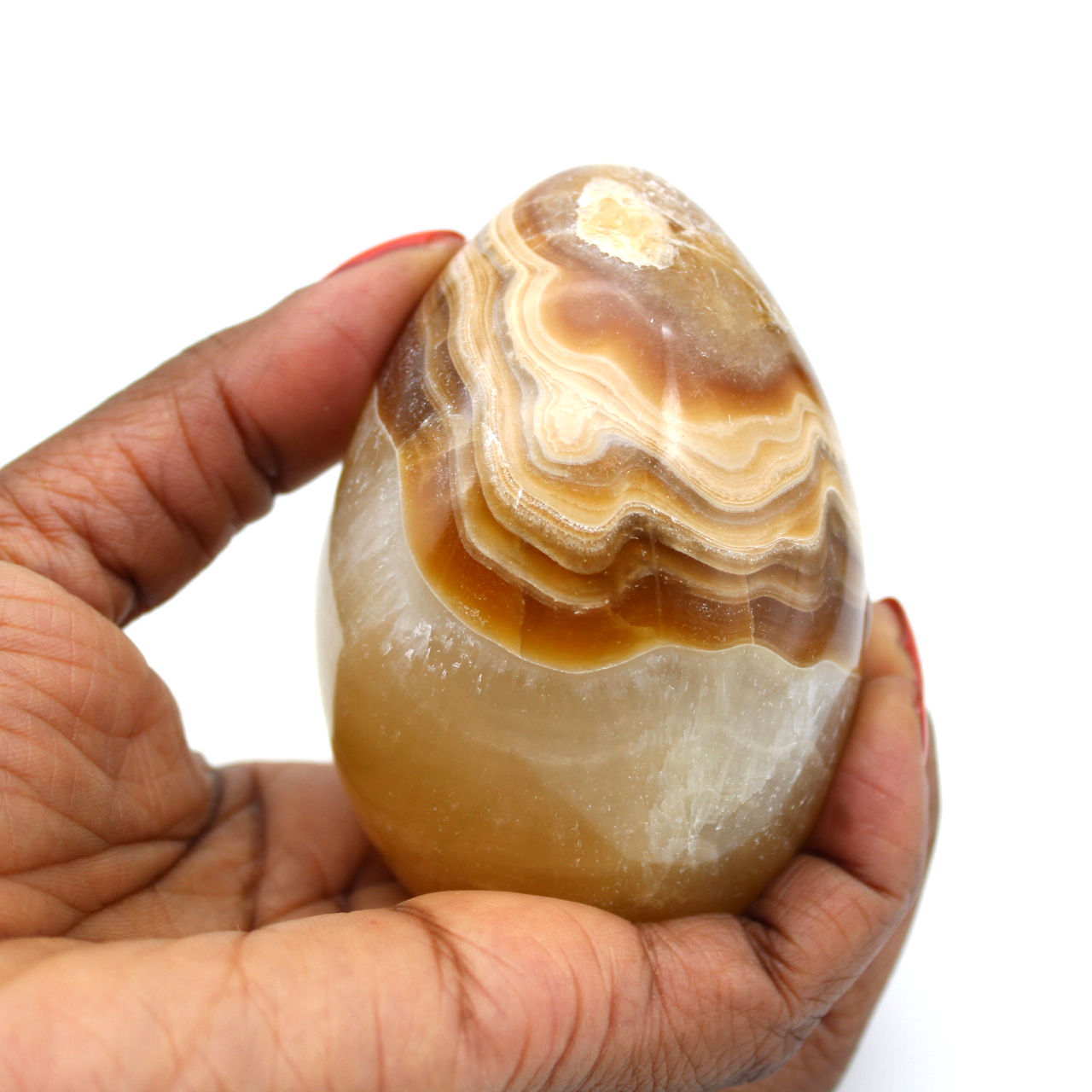 Agate mineral egg