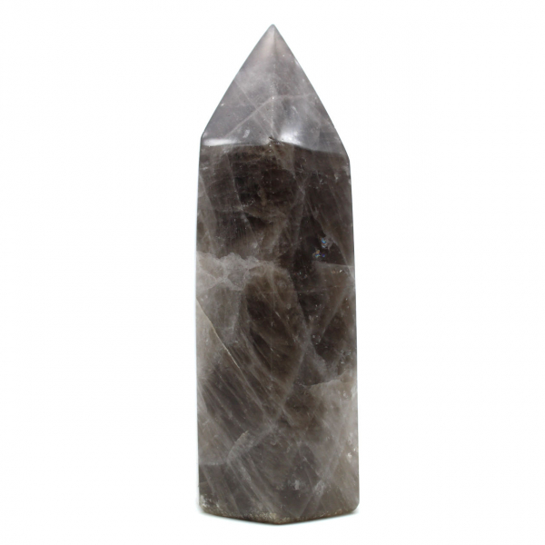 Smoky quartz prism to lay