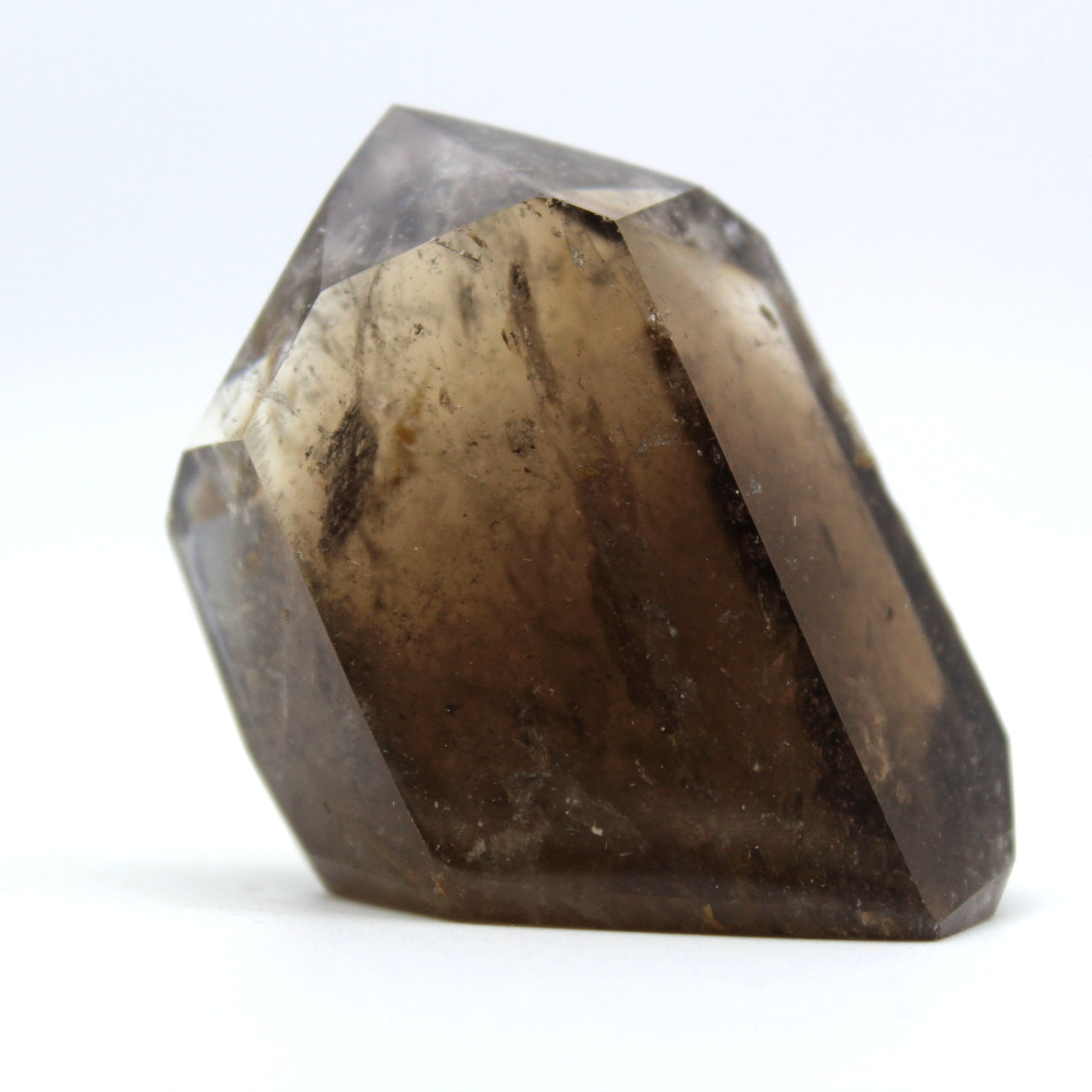 Smoky quartz prism to lay