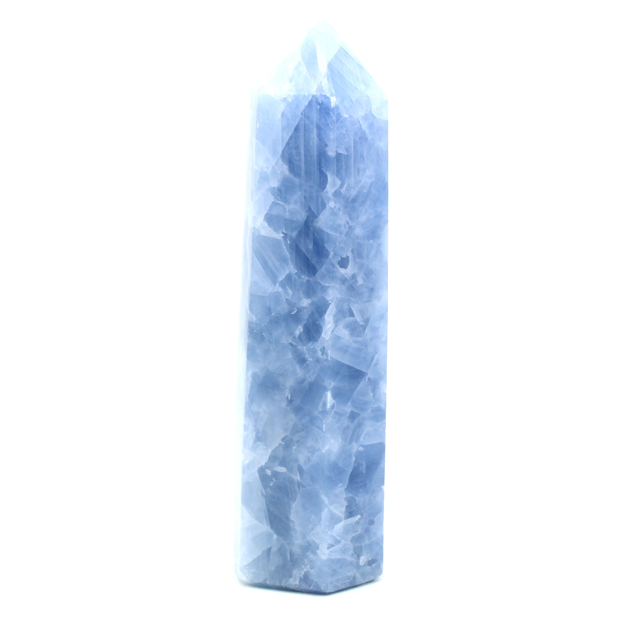 Prisme de calcite bleue