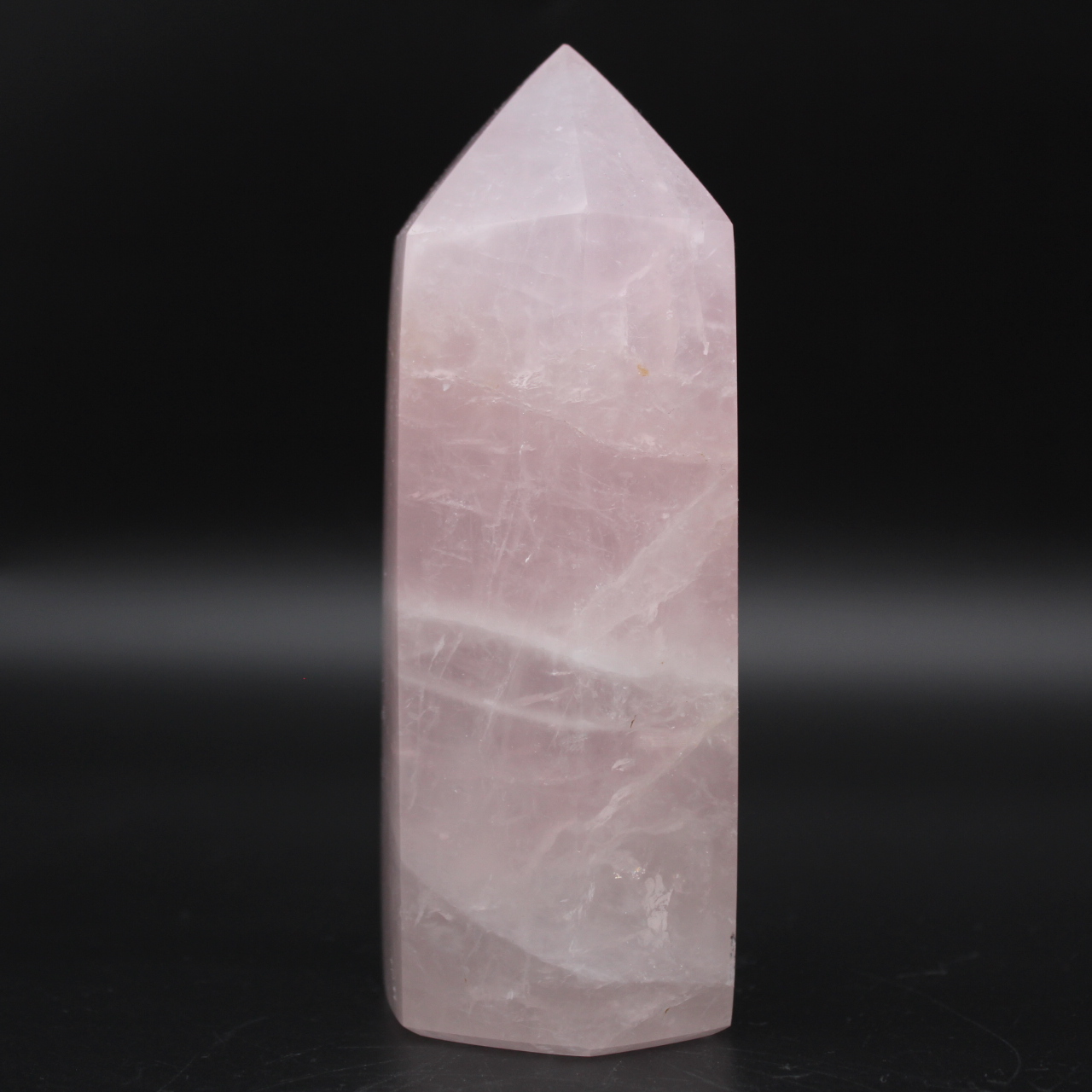 Rose quartz prism