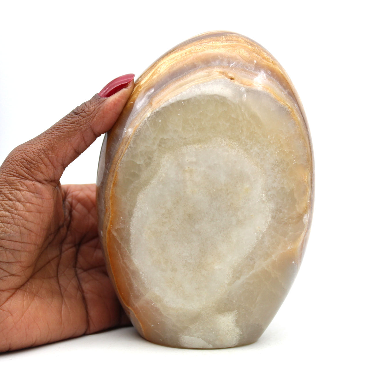 Freeform honey calcite for collection