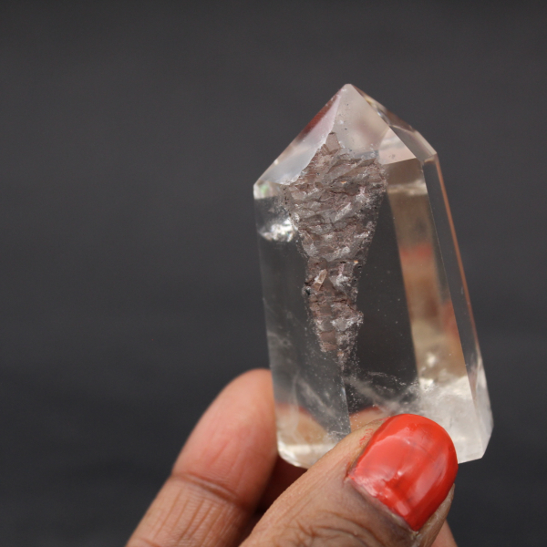 Re-surfaced rock crystal prism