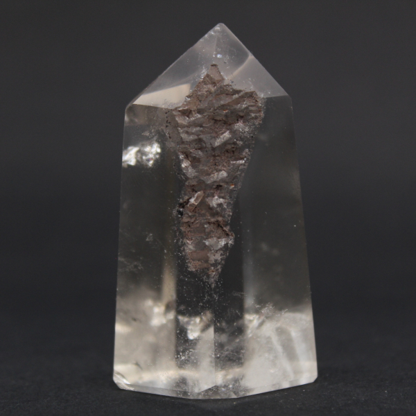 Prisme de cristal de roche re-surfacé