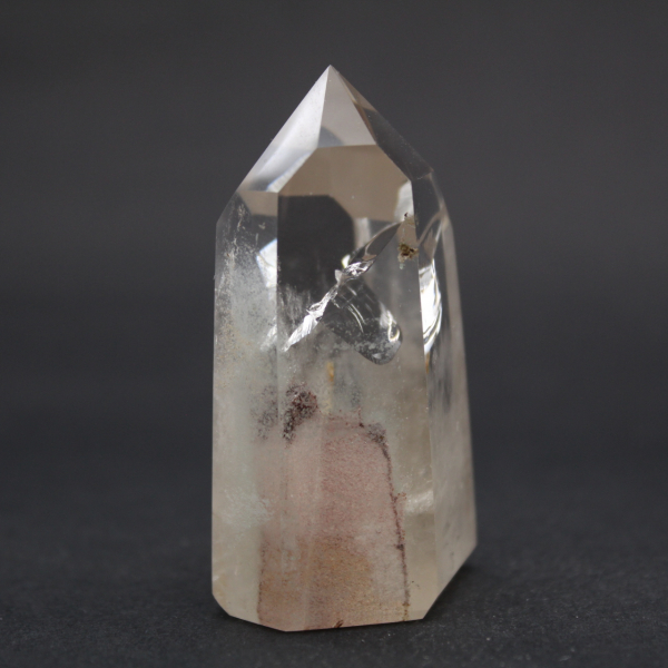 Rock crystal with ghost and inclusion