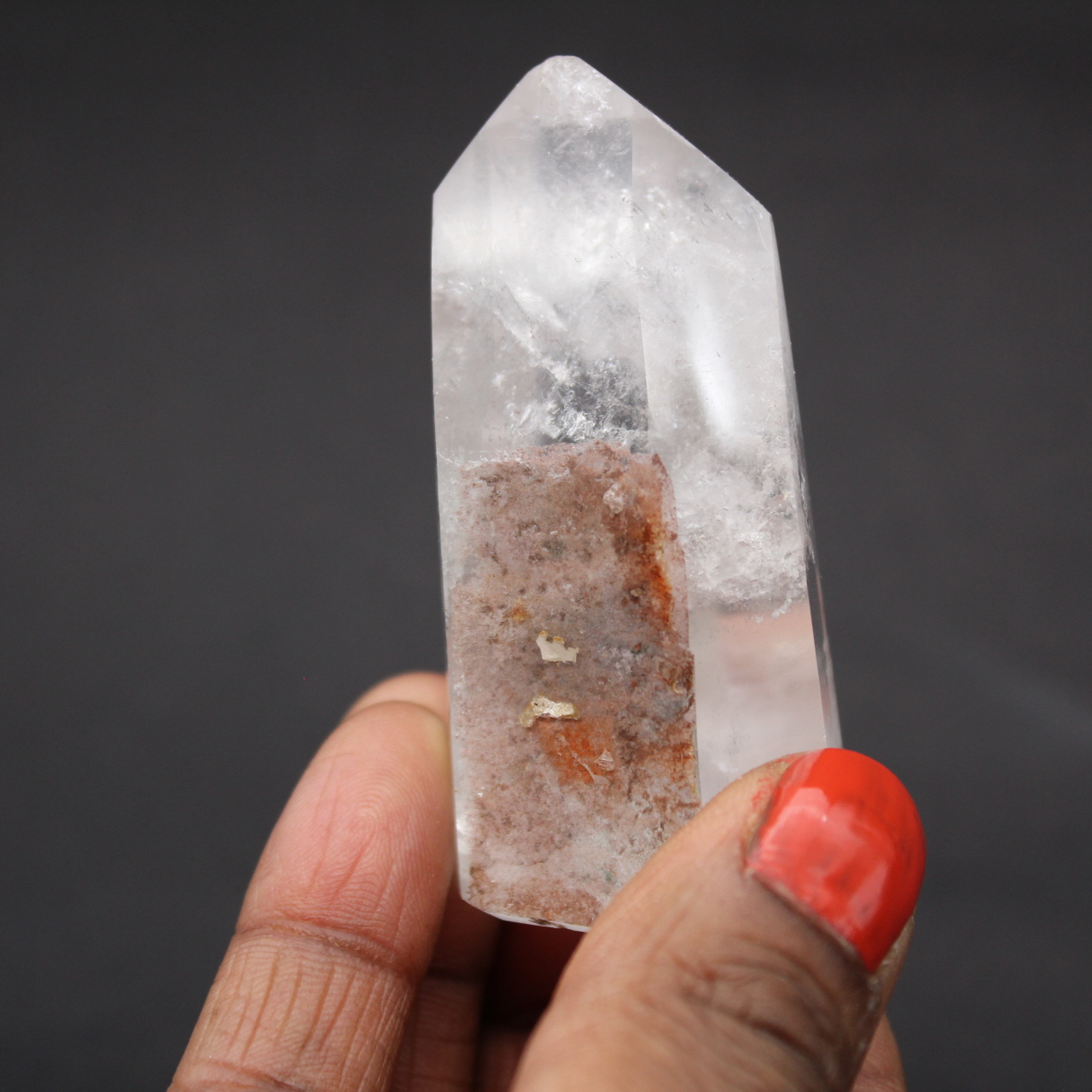 Rock crystal with inclusion