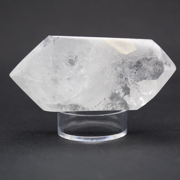 Prisme de cristal de roche biterminé