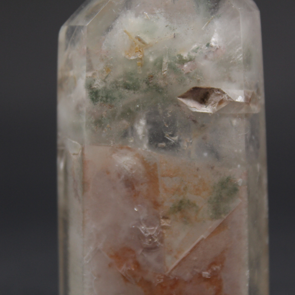 Inclusion rock crystal with ghost
