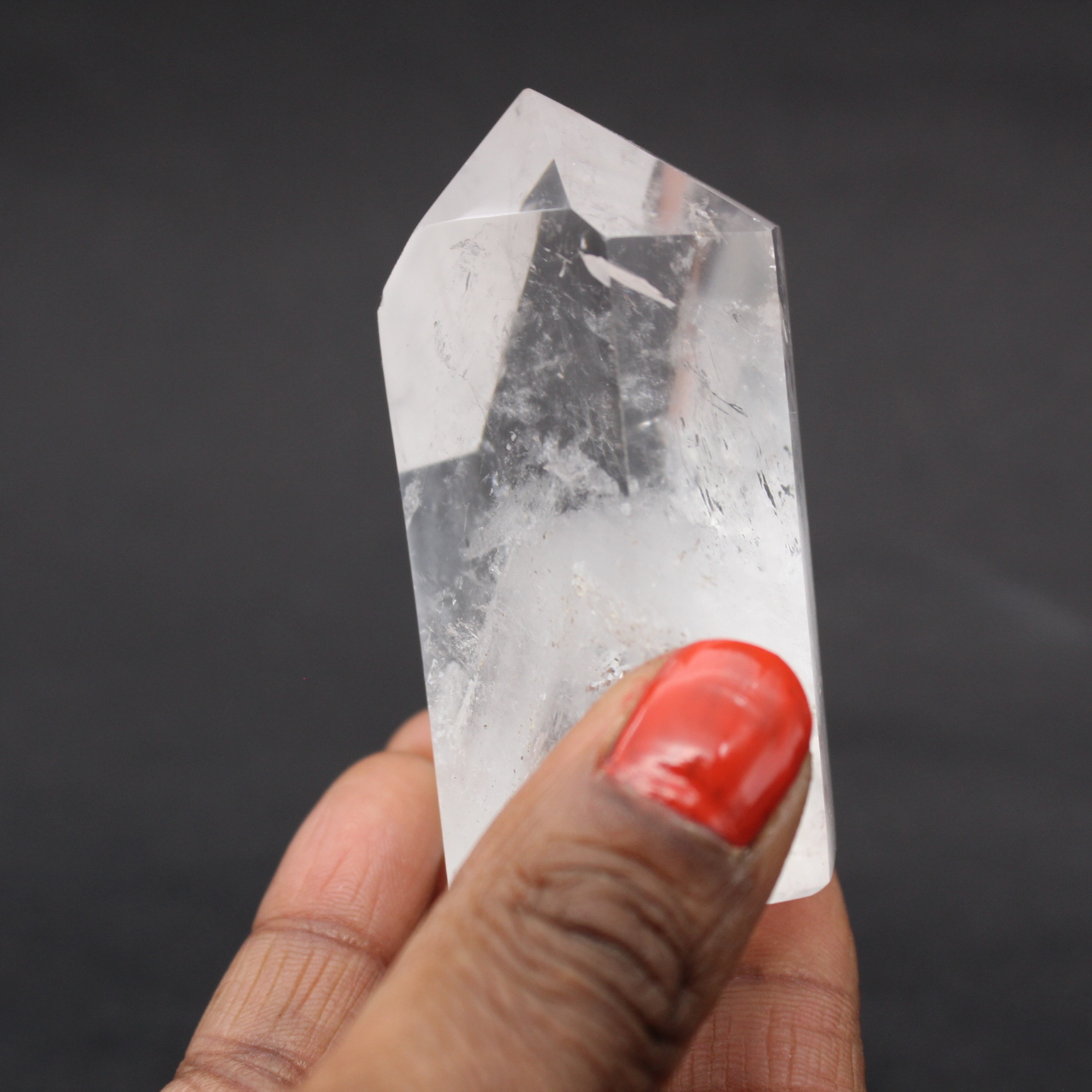 Rock crystal prism