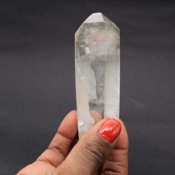 Bitterminated quartz prism with inclusion and phantom