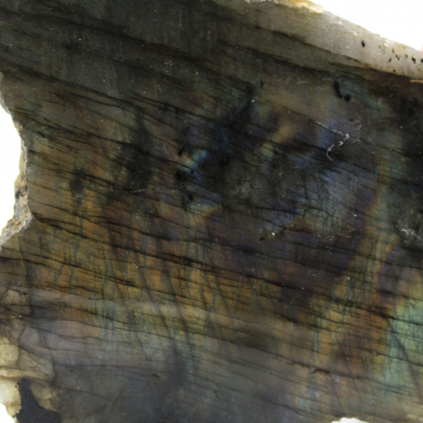 Labradorite d'ornement mi-polie