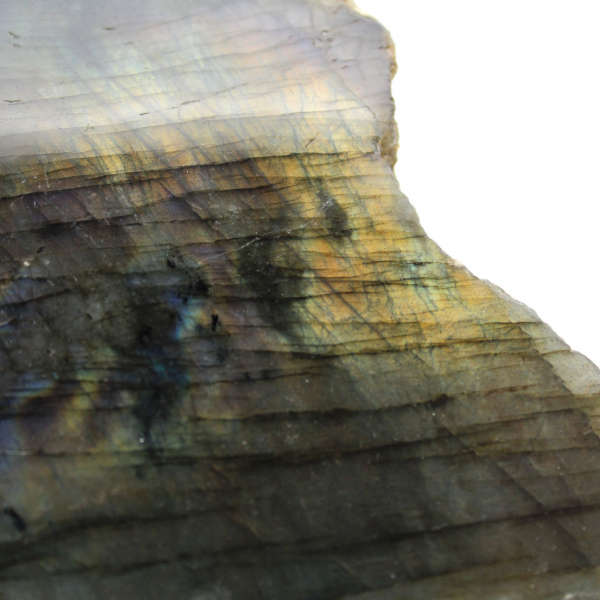 Labradorite d'ornement mi-polie