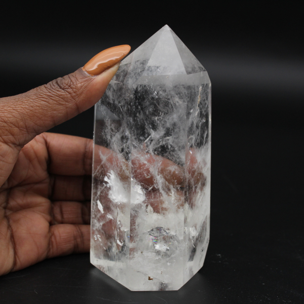 Prisme en quartz cristal de Madagascar