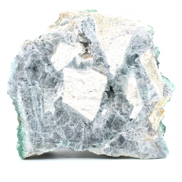 Natural fluorite crystallized in cube