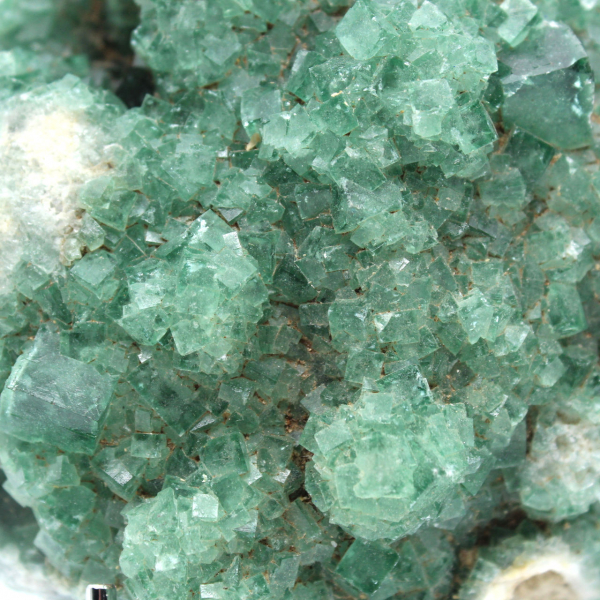 Crystallized natural fluorite stone