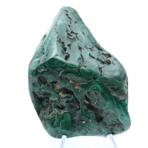 Pietra di malachite lucida