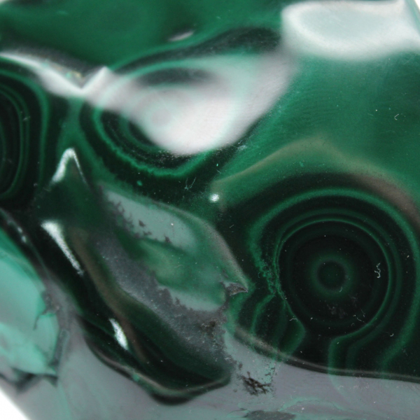 Natural malachite block