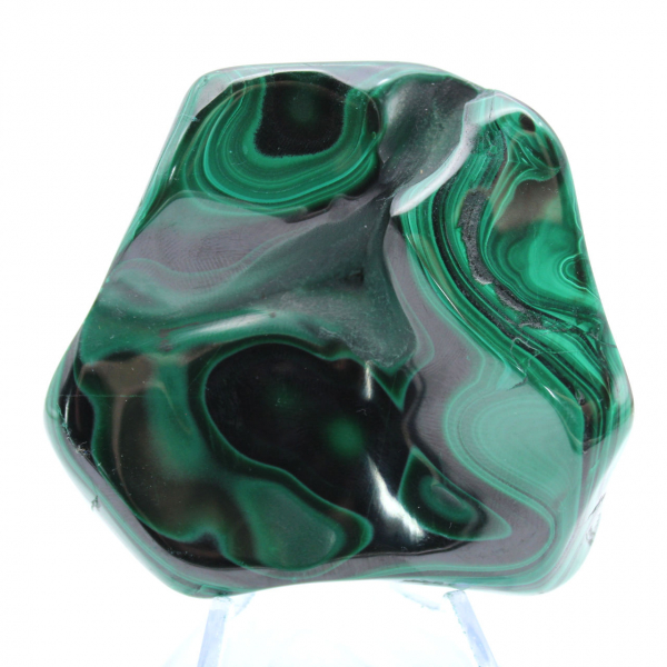 Malachite polished ornamental stone