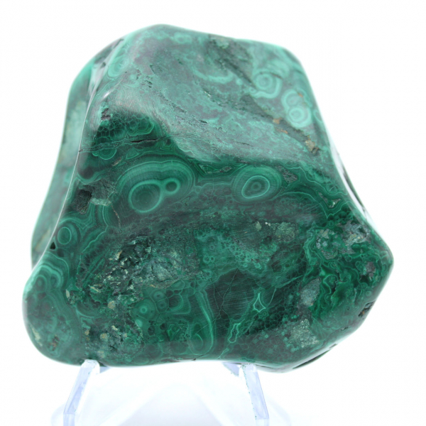 Malachite polished ornamental stone