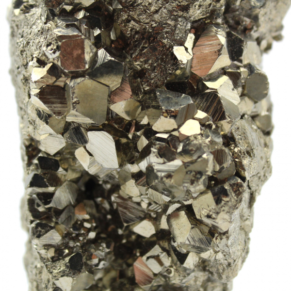 Pyrite cristallisée du Pérou sur socle